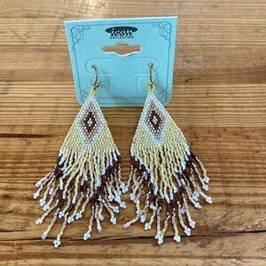 Woven Beaded Earrings